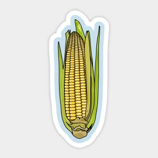 Corn cartoon illustration Sticker